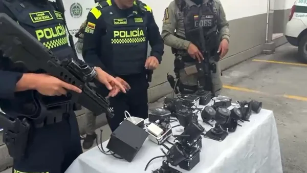 Policía desmantela red de cámaras clandestinas instaladas por bandas criminales en Pereira