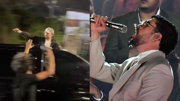 Bad Bunny es perseguido por sus fanáticos tras finalizar sus conciertos en Medellín