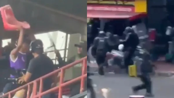 Lamentables imágenes en Cúcuta a raíz de la violencia del fútbol Lamentables imágenes en Cúcuta a raíz de la violencia del fútbol