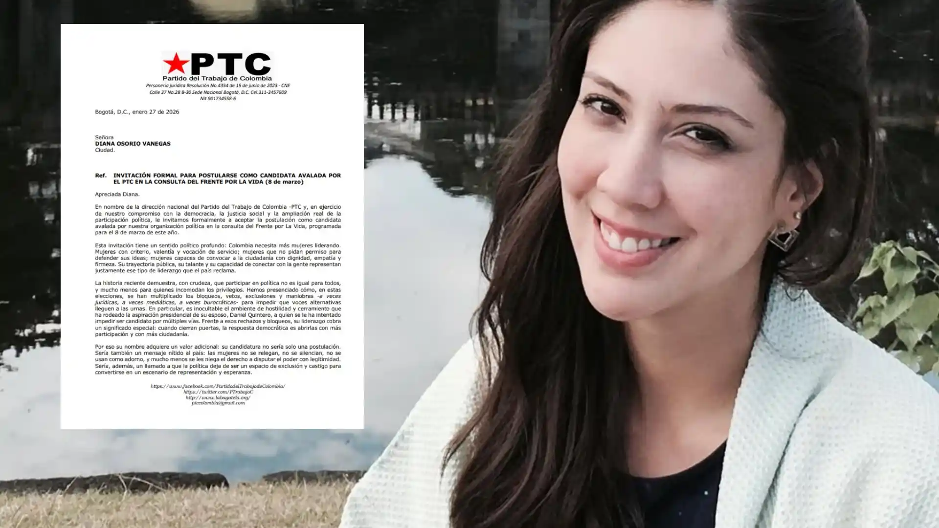 ¿Qué pasó con el aval del Partido del Trabajo a la esposa de Daniel Quintero? Ya recibió otra invitación