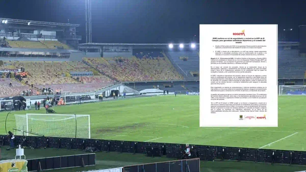 Comunicado oficial del IDRD sobre el estado de la cancha de El Campín