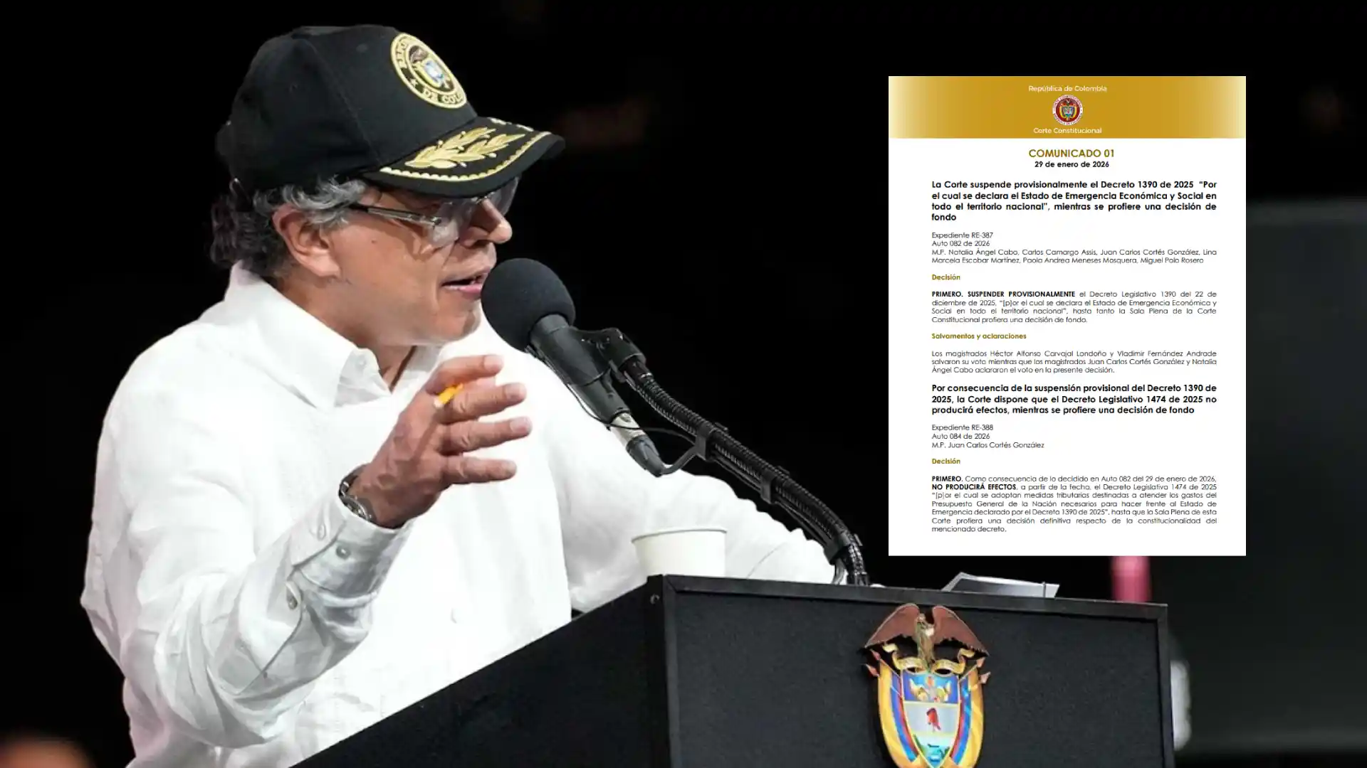 Alcaldes, gobernadores y gremios reaccionan tras suspensión de la emergencia económica