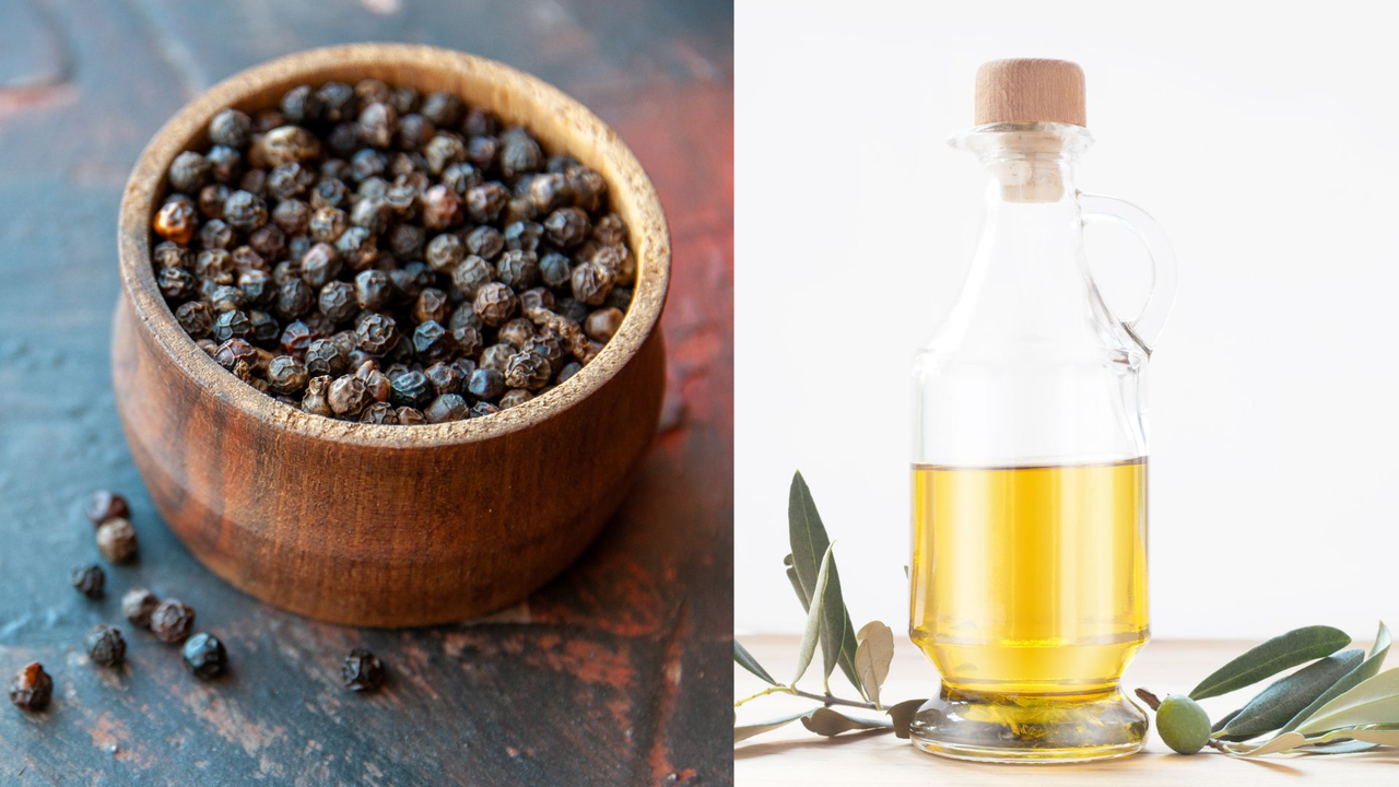Beneficios de la pimienta negra y el aceite de oliva sobre los alimentos del diario