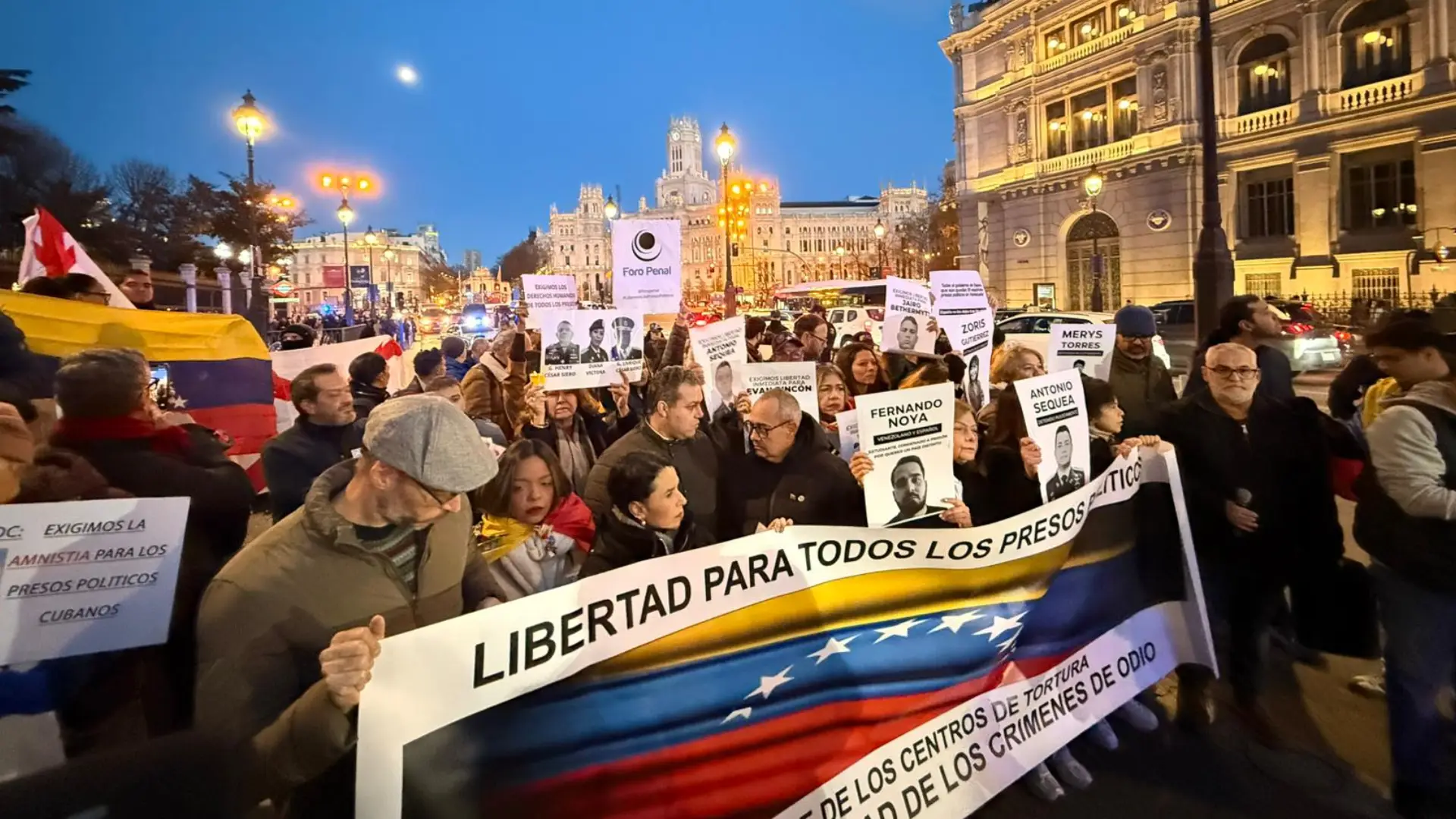 Manifestaciones de venezolanos en Madrid