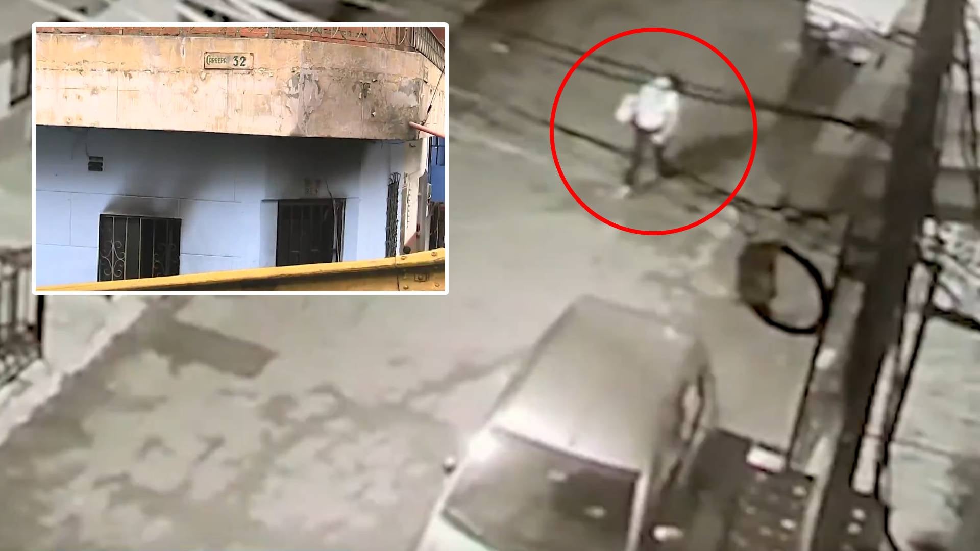 Quemó vivo a su esposo dentro de su casa y escapó: quedó registrado en video