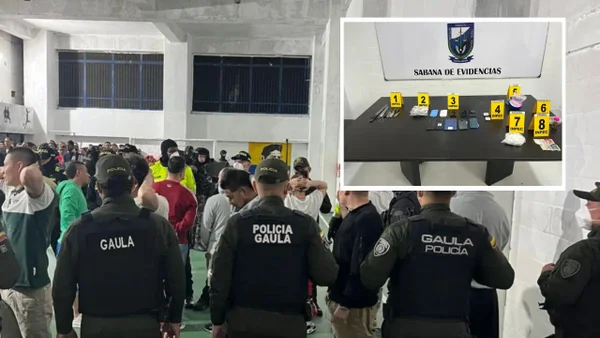Incautan drogas, armas y celulares dentro de la Cárcel Pedregal de Medellín