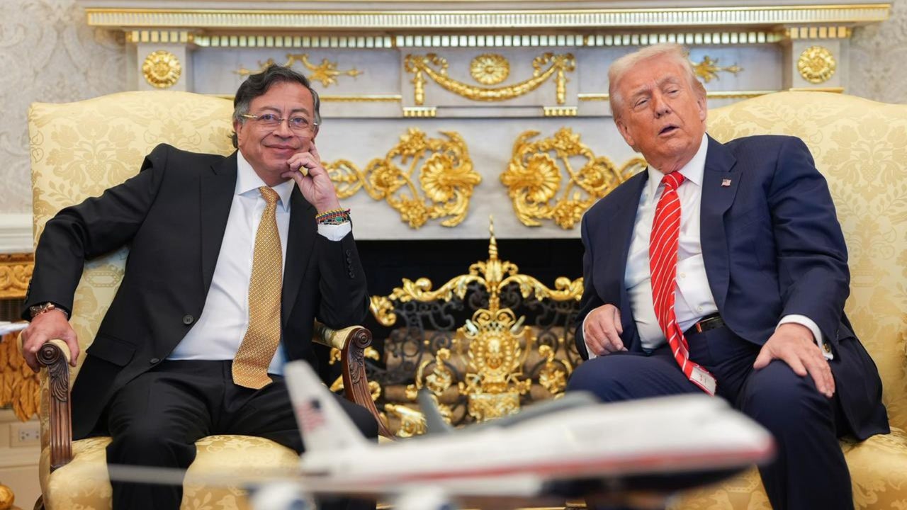 Las primeras imágenes de la reunión entre los presidentes Gustavo Petro ...