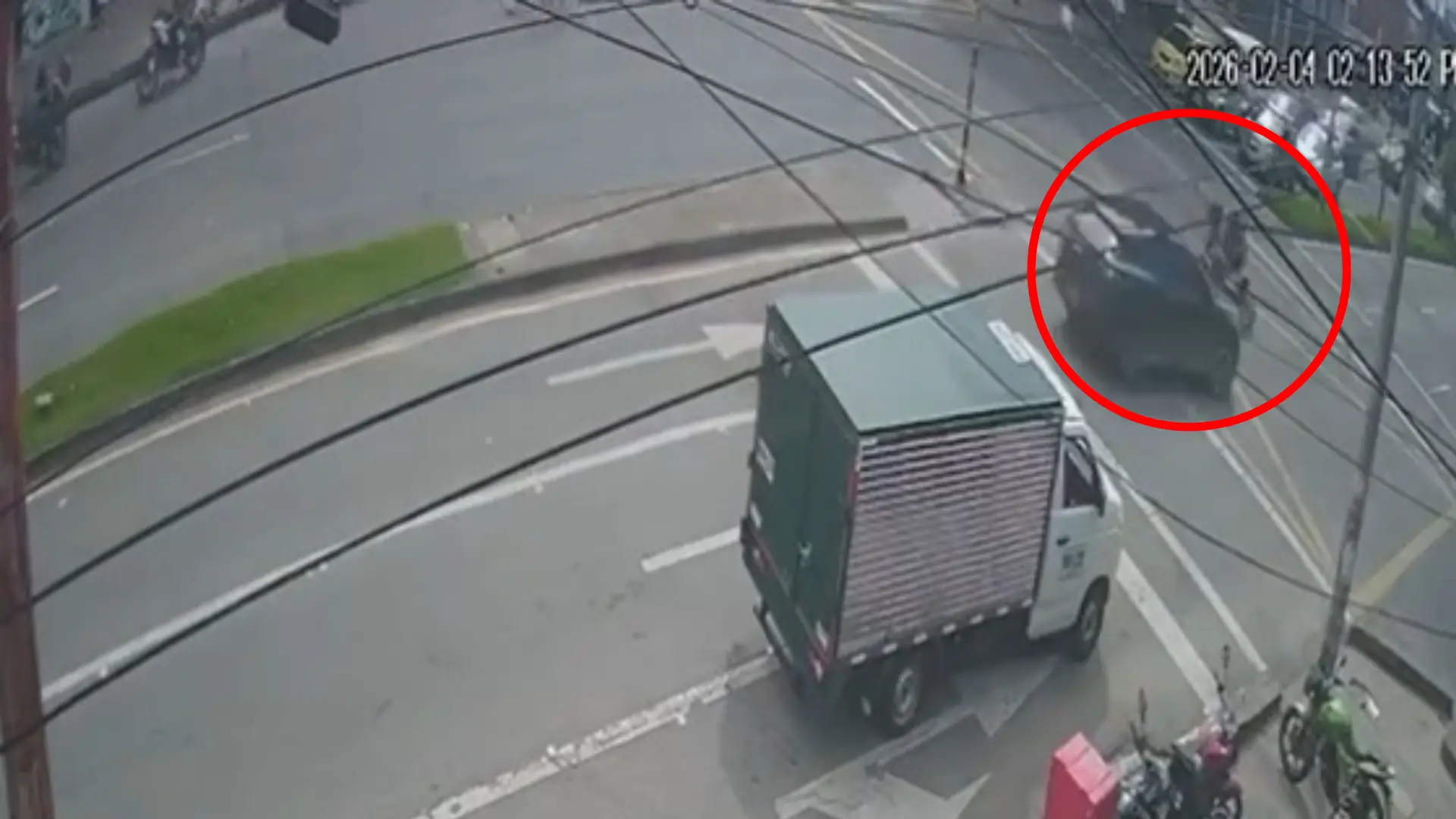 Video accidente en Bogotá