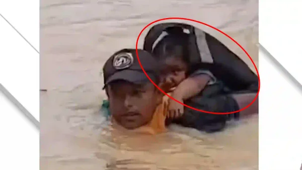 En video quedó registrado el doloroso rescate de una niña que fue arrastrada por un río
