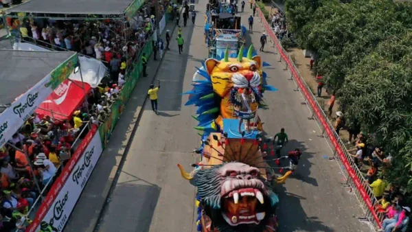 ¿Cuántos peajes hay que cruzar para llegar al carnaval de Barranquilla por carretera?