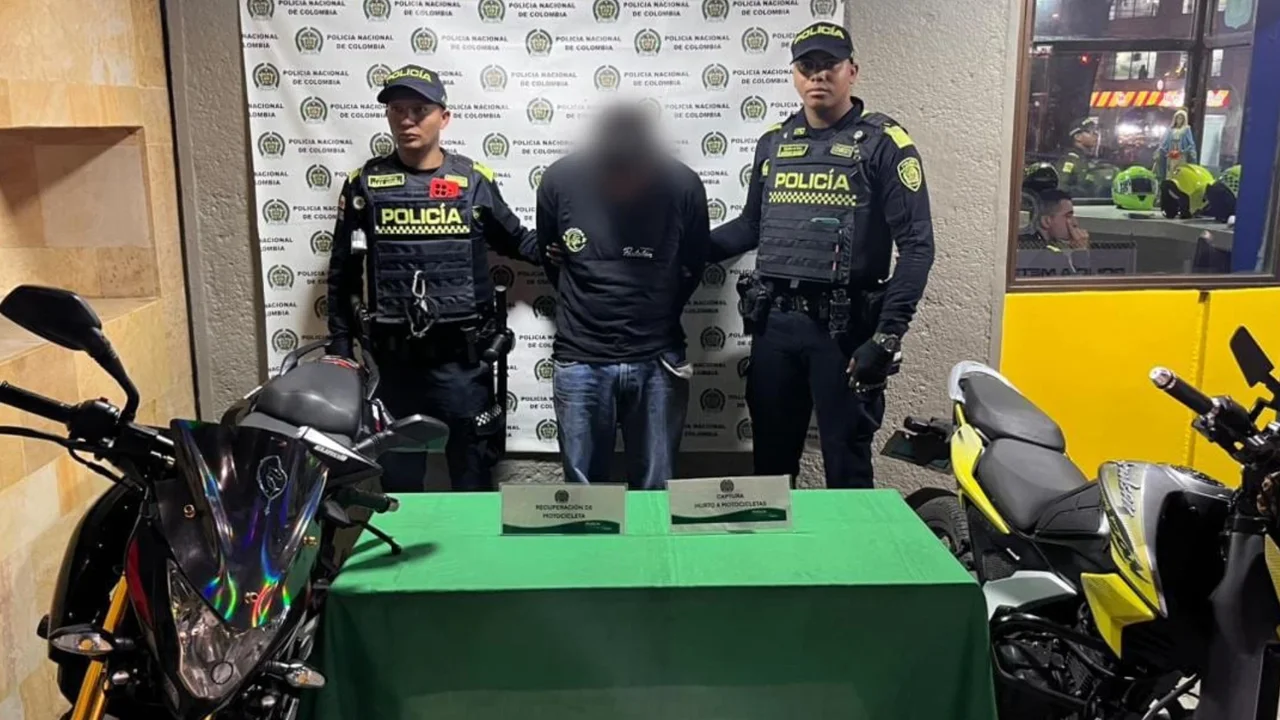 Young man captured for stealing two motorcycles in Bogotá: this was the operation to stop him