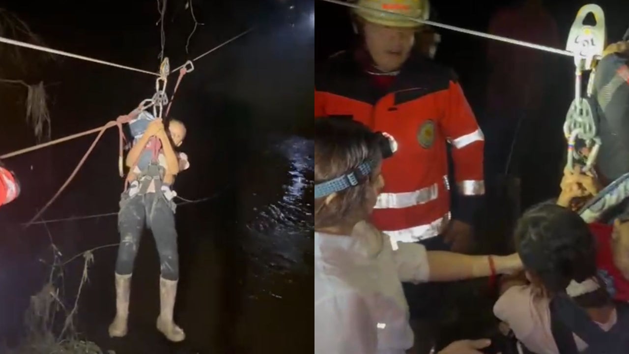 Mother and her two children rescued in Necoclí during Urabá emergency