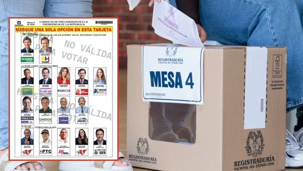 Este es el orden del tarjetón para las 3 consultas interpartidistas del 8 de marzo