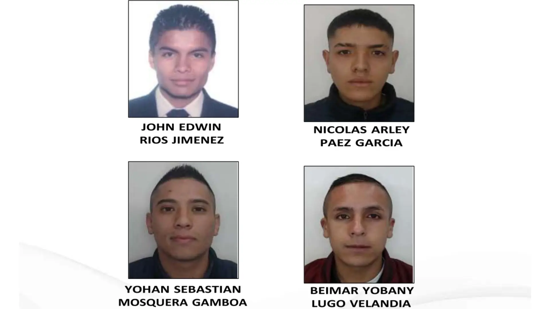 Cartel de los más buscados por hurto en Bogotá