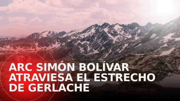 Buque ARC Simón Bolívar enfrenta nevada con vientos de 100 km/h en estrecho de Gerlache en la Antártida