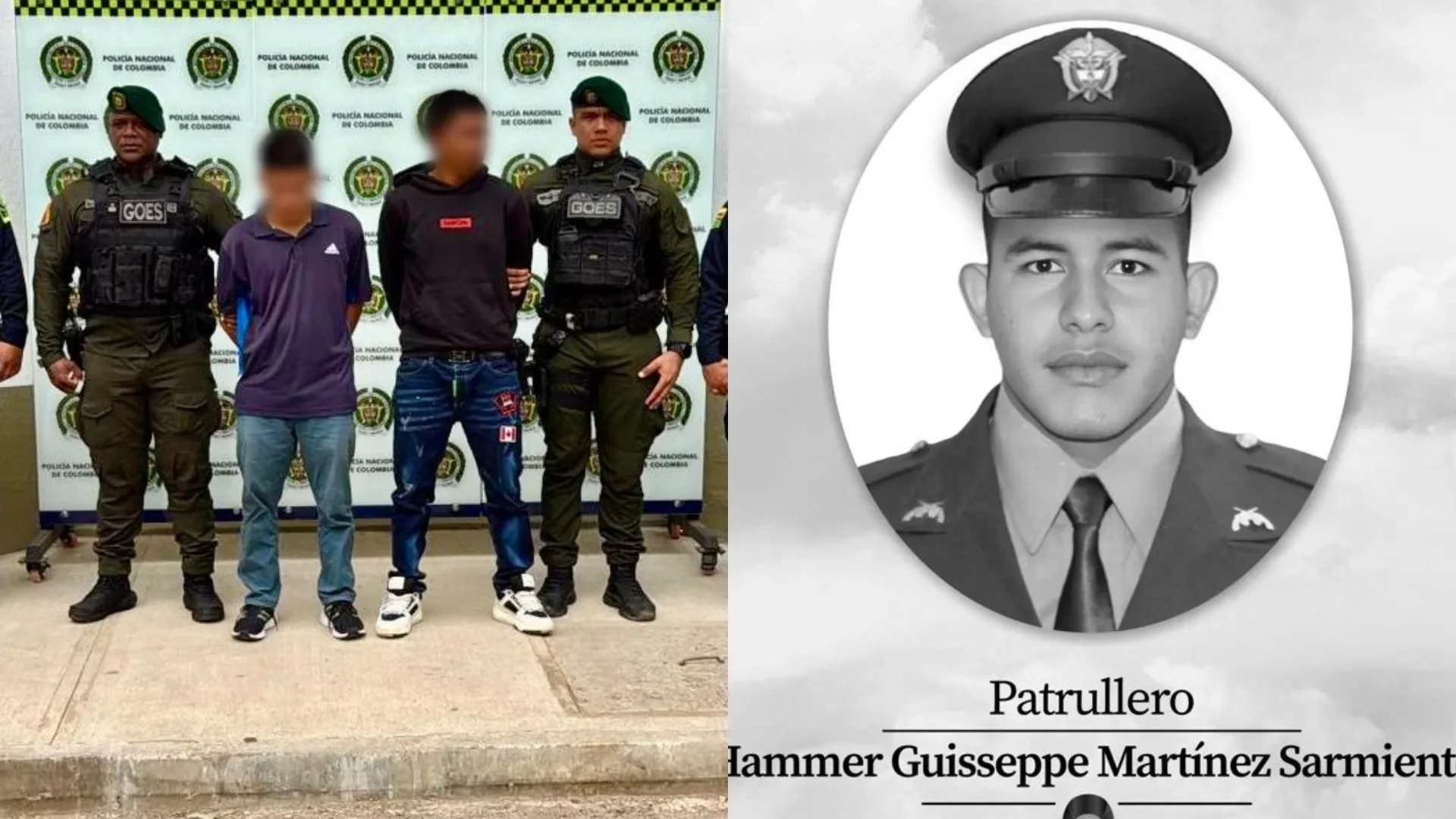 presuntos asesinos policía en Barrancabermeja