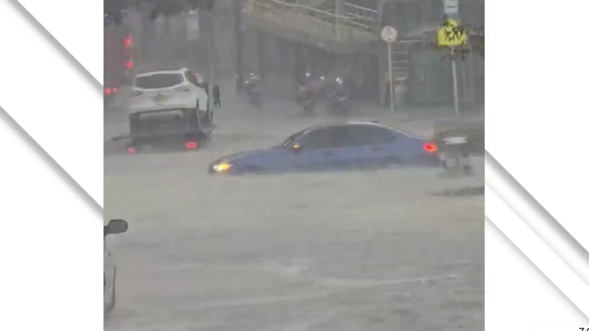 VIDEO | Caos por lluvias y granizada en Bogotá: se podrían haber llenado tres piscinas olímpicas
