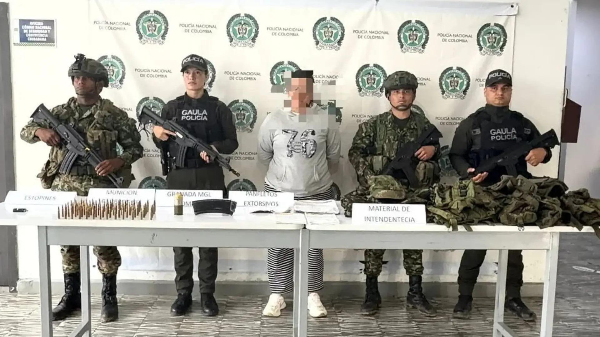 Cayó alias La Gorda, presunta cabecilla de la red extorsiva de las disidencias de las Farc