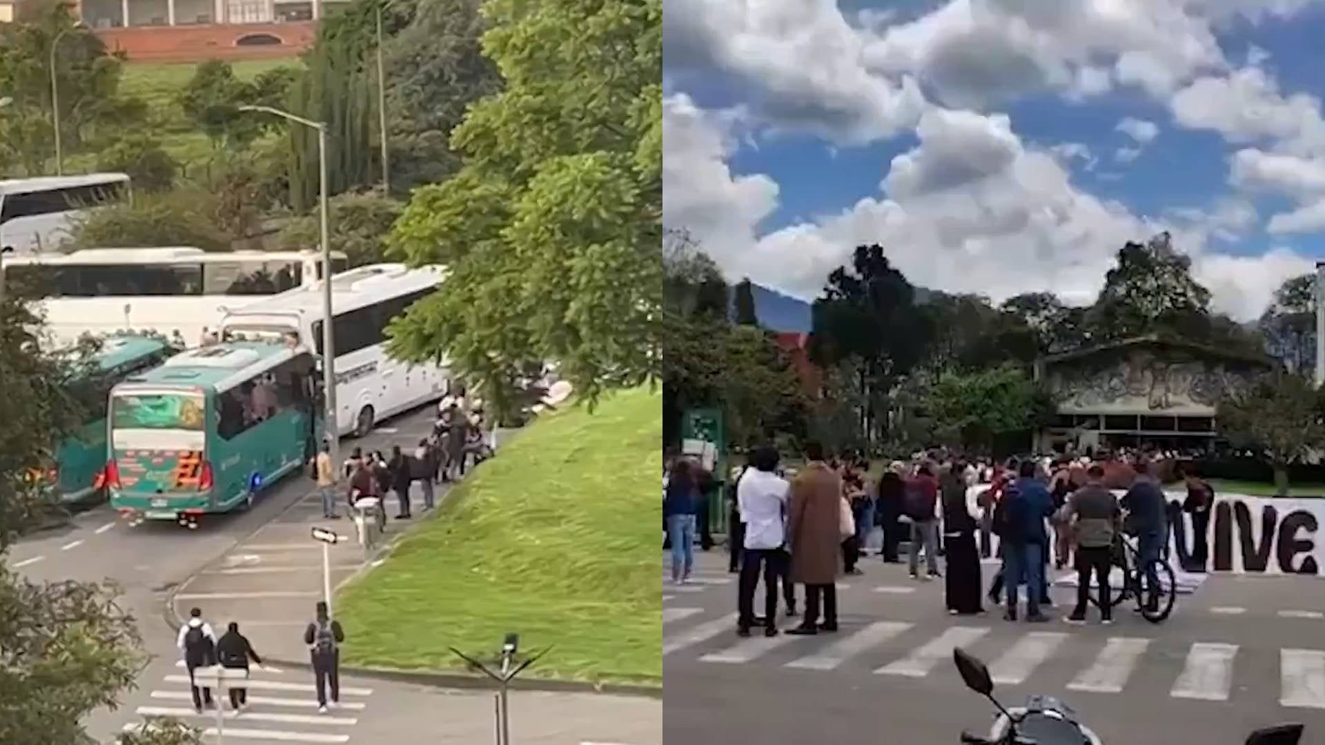 Distrito monitorea la llegada e instalación sin autorización de más de 700 manifestantes a la Universidad Nacional