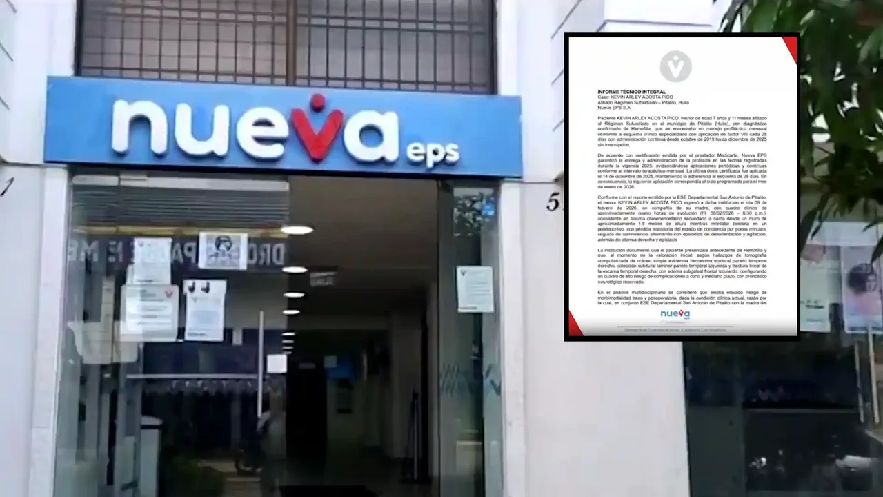 La Nueva EPS revealed technical report on the death of little Kevin Acosta. This is what it says