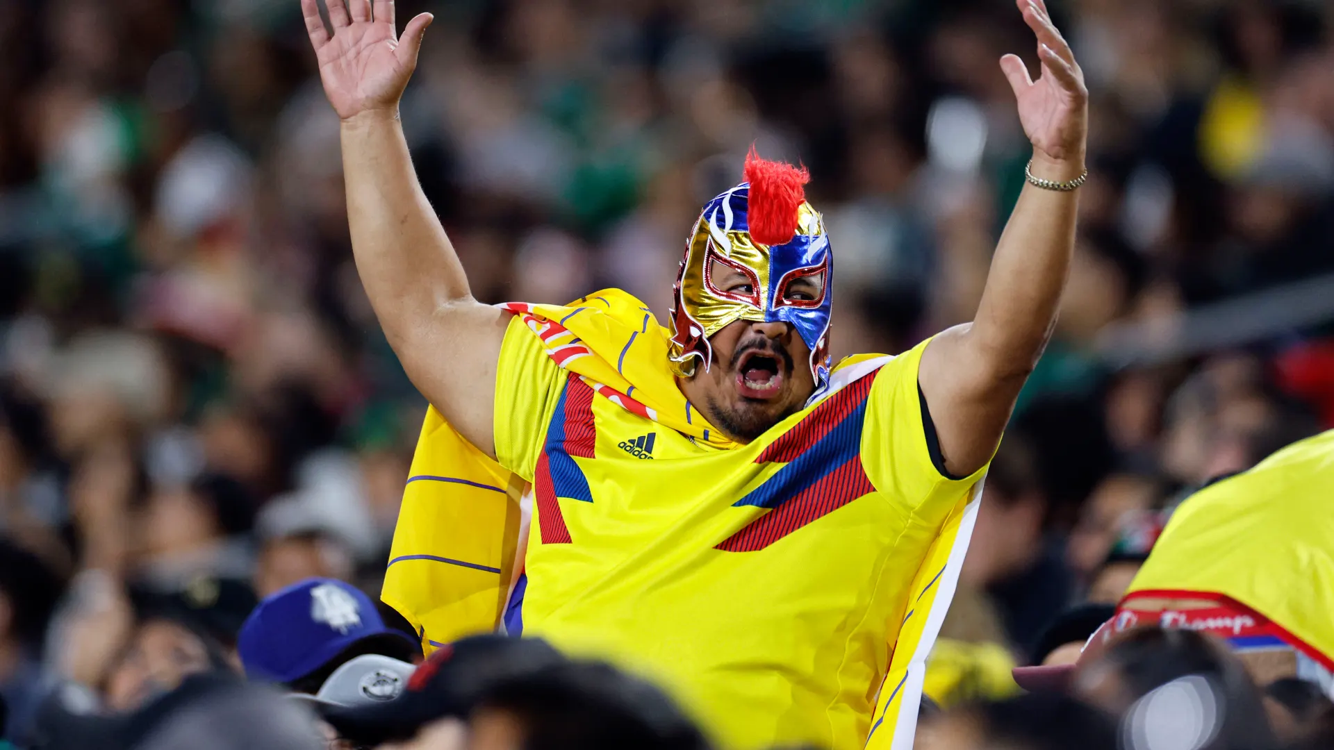 Aficionados colombianos en México