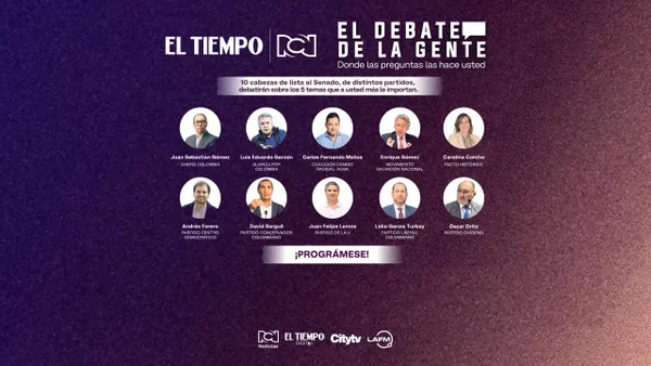 🔴EN VIVO 🔴Siga el minuto a minuto de ‘El debate de la gente’ con las cabezas de lista al Senado 🔴EN VIVO 🔴Siga el minuto a minuto de ‘El debate de la gente’ con las cabezas de lista al Senado