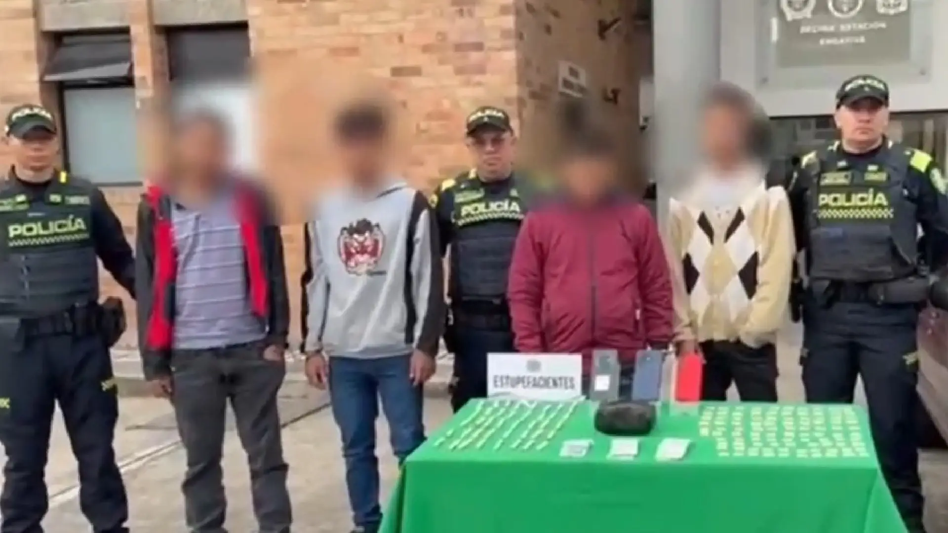 Capturados con droga en Bogotá