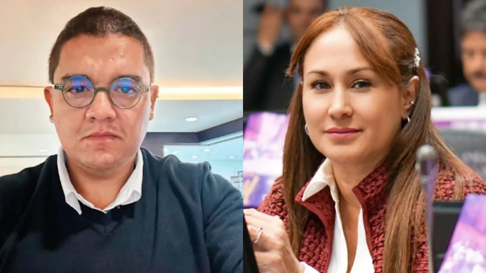 Foto: montaje realizado con imágenes de X (@berenicebedoya1) y la emisión de Noticias RCN