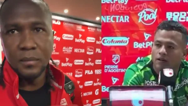 Hugo Rodallega no se guardó nada y le respondió a César Haydar tras la polémica falta pitada en el Santa Fe vs. Nacional Hugo Rodallega no se guardó nada y le respondió a César Haydar tras la polémica falta pitada en el Santa Fe vs. Nacional