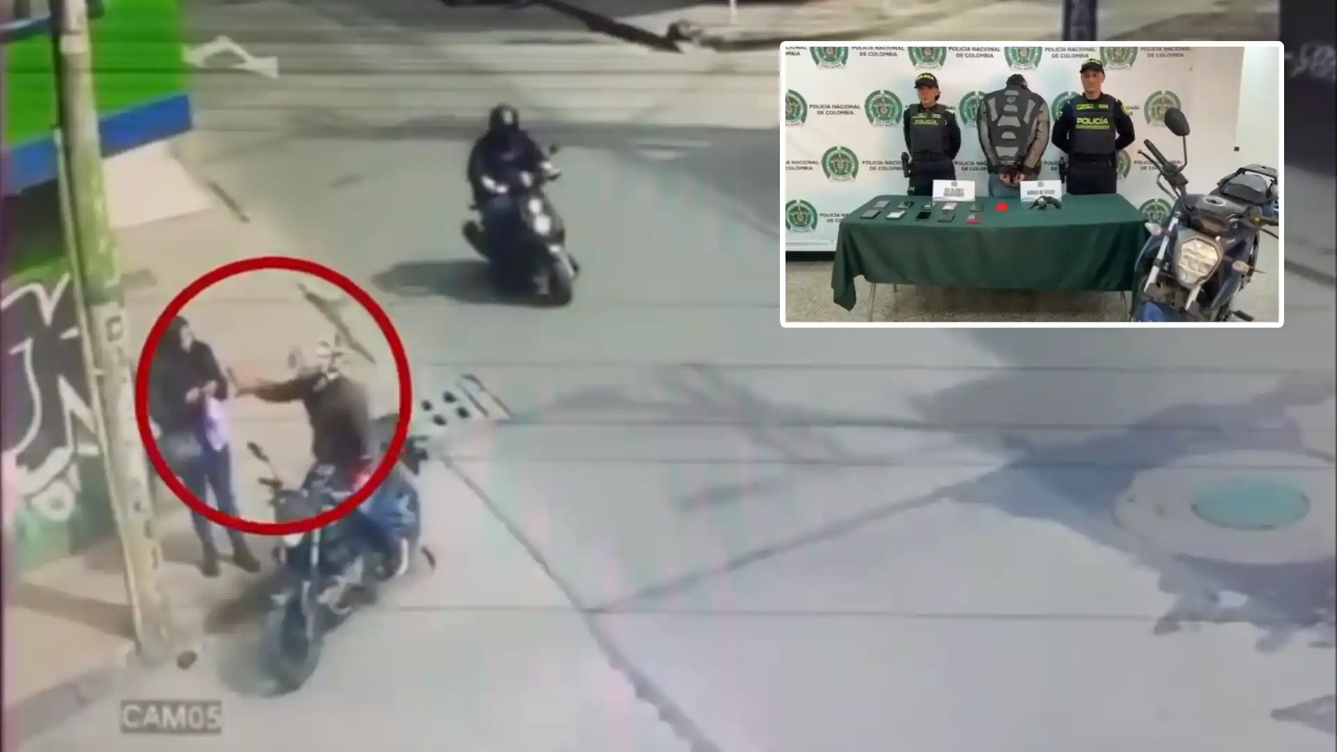 VIDEO | Así cayó 'motoladrón' repleto de celulares robados en Bosa, sur de Bogotá