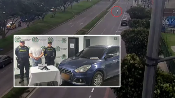 Persecución en Bogotá: hombre pensó que podía escapar entre carros y calles, pero lo rodearon