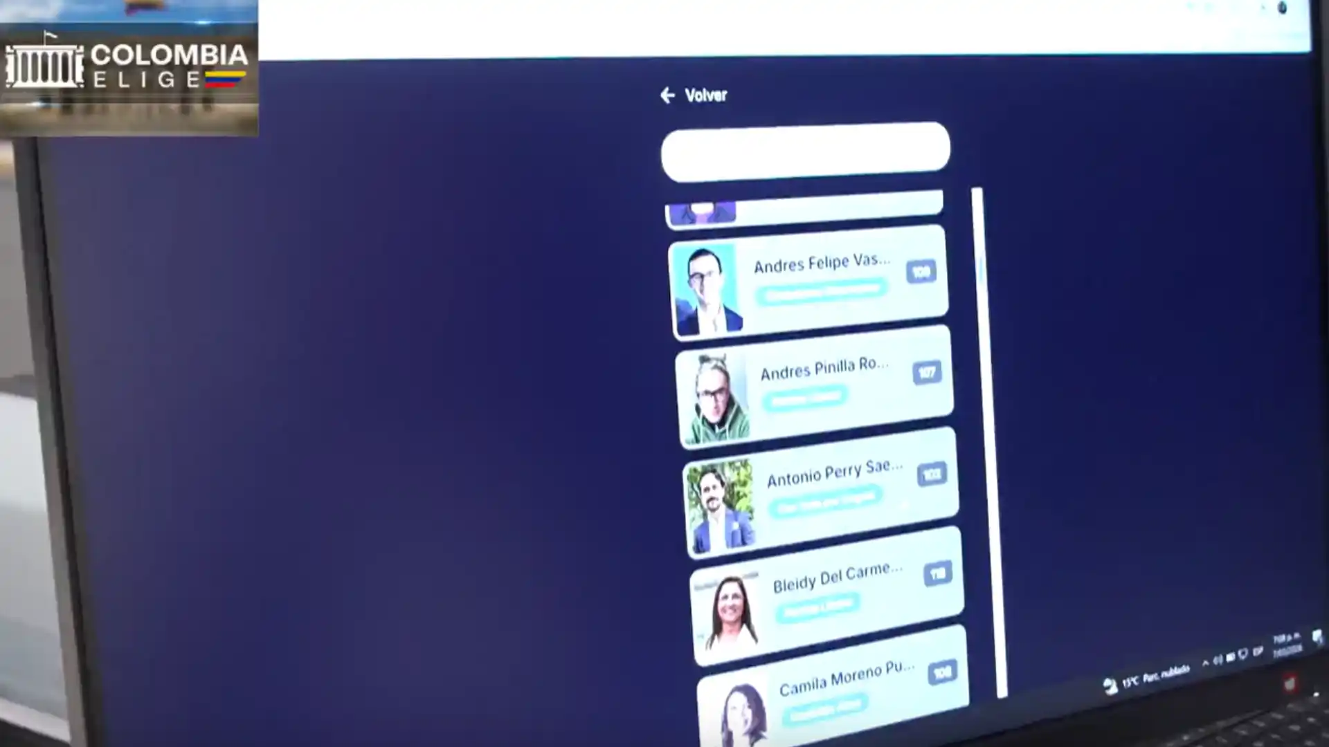 Paso a paso para ver los perfiles de la lista de candidatos a la Cámara por internet
