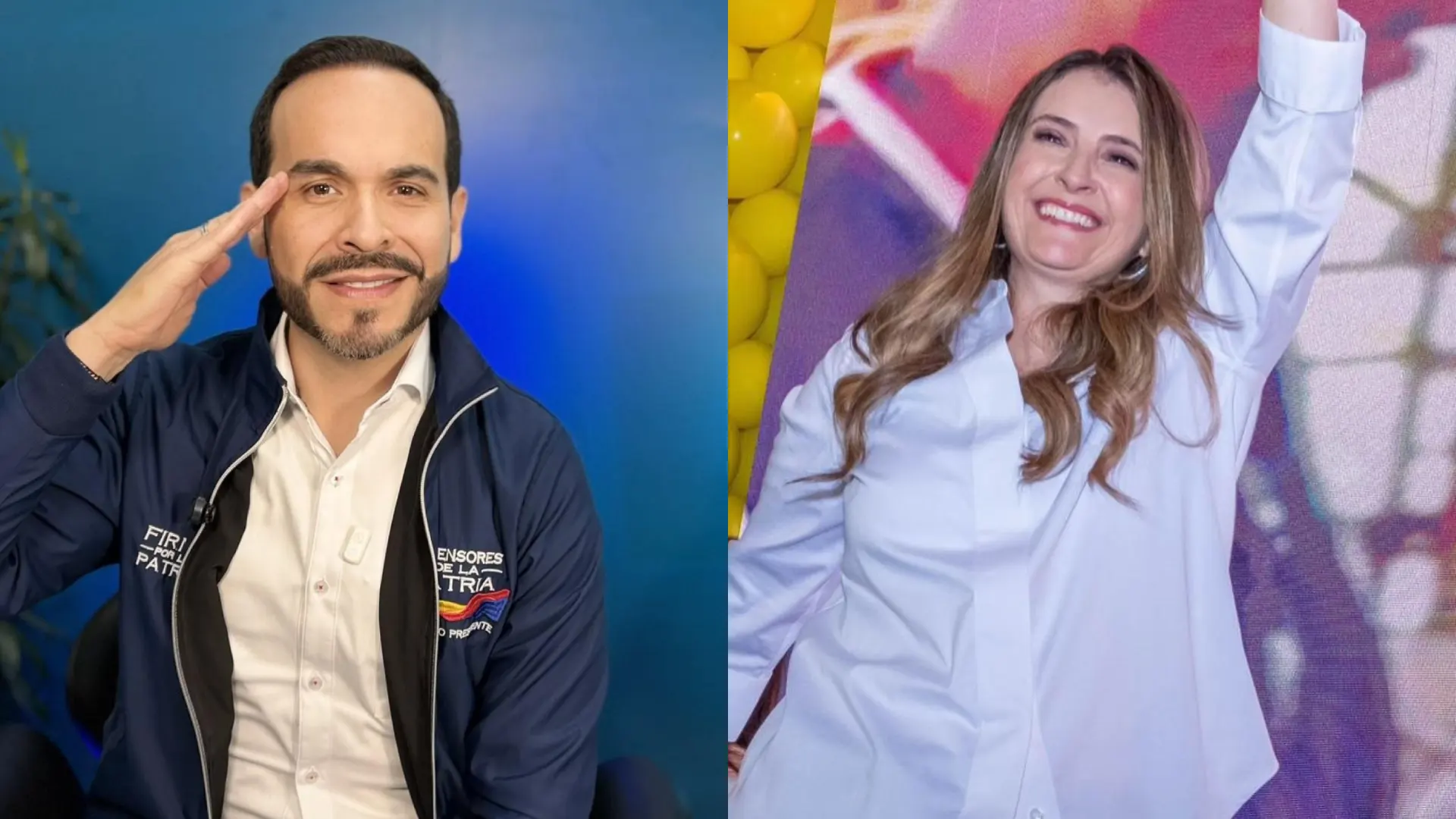 Abelardo de la Espriella y Paloma Valencia