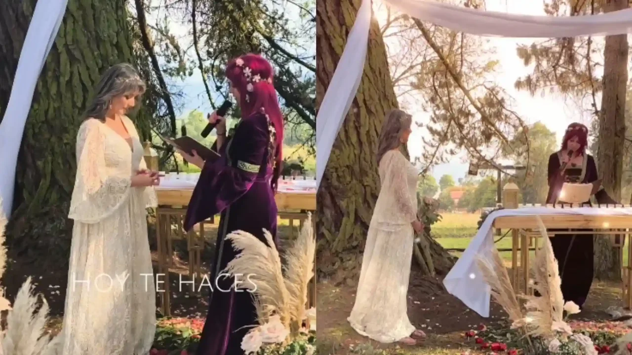 Famous Colombian journalist married herself: this is how the wedding was