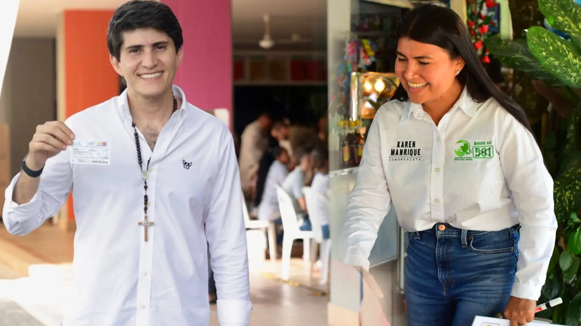 Wadith Manzur y Karen Manrique