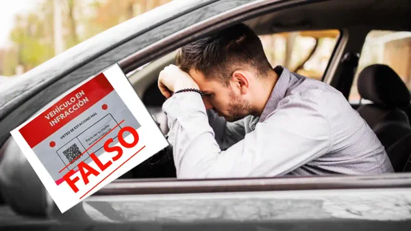 Alertan por peligrosa estafa en vehículos de Bogotá: dejan cartel con supuesta infracción y un código QR