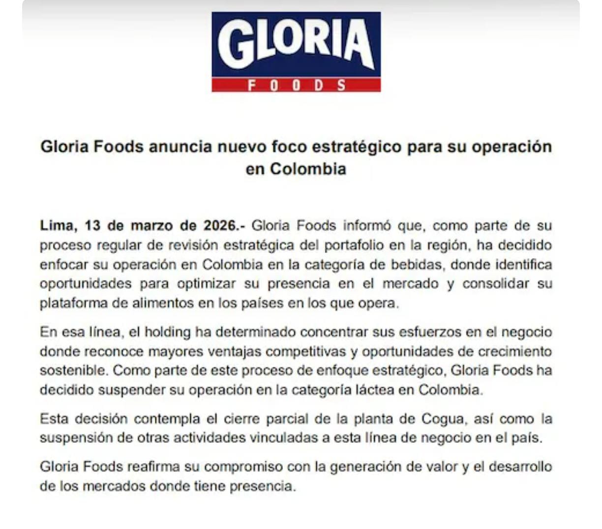 Gloria Foods
