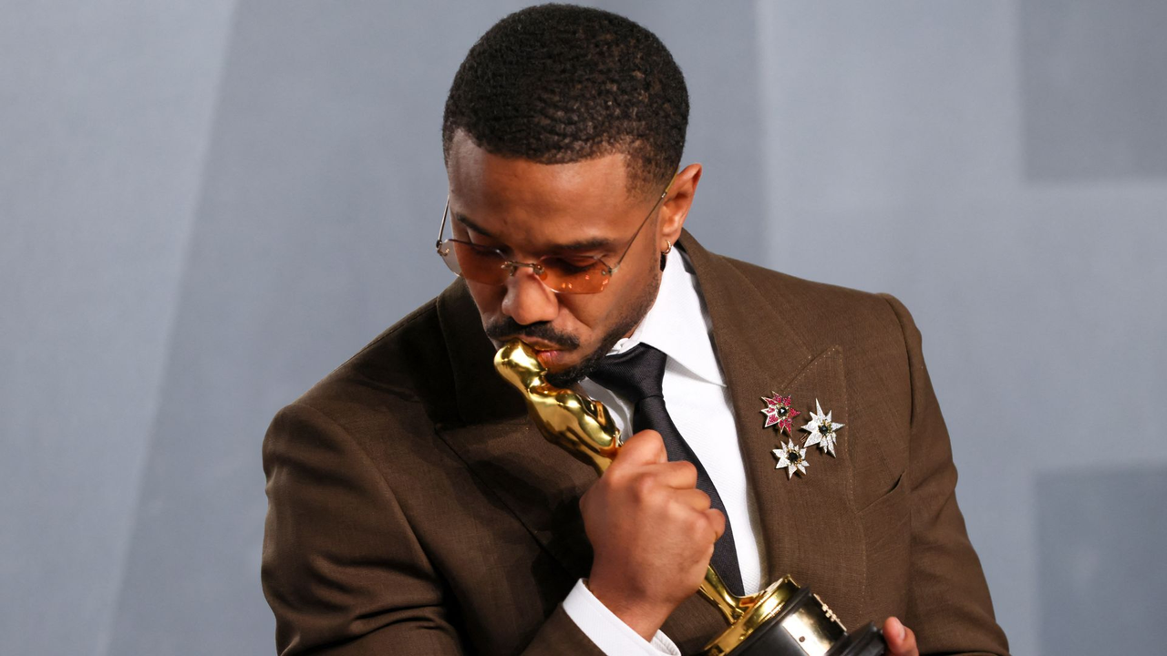 Michael B. Jordan Goes Viral After Leaving the Oscars to Eat a Burger with His Award