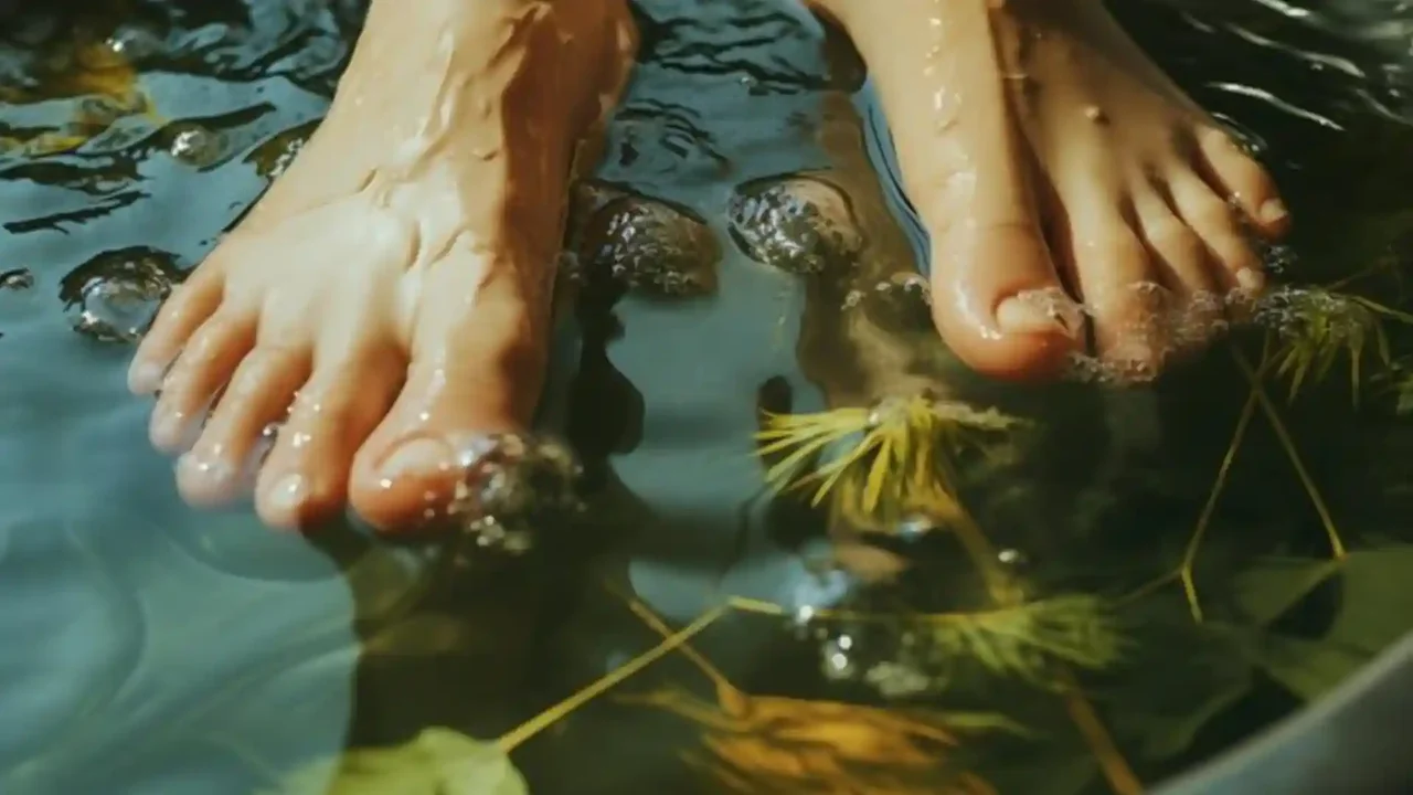 Why is it recommended to soak your feet in laurel at least once a week?