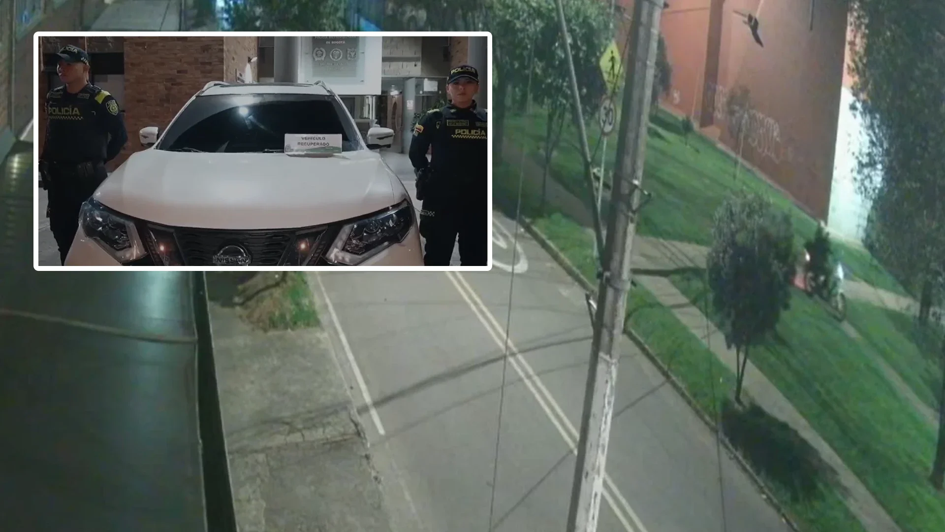 Balacera tras robo de camioneta en Bogotá.