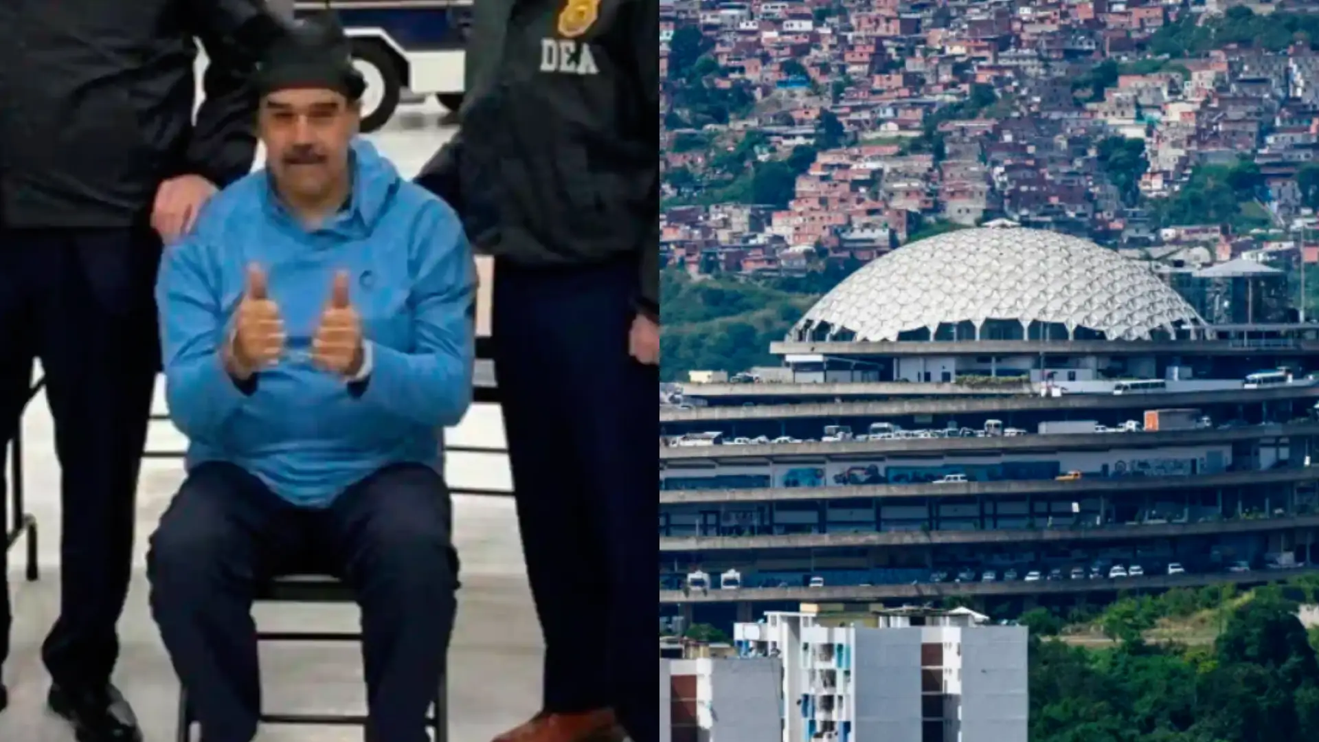 Captura de Nicolás Maduro y El Helicoide