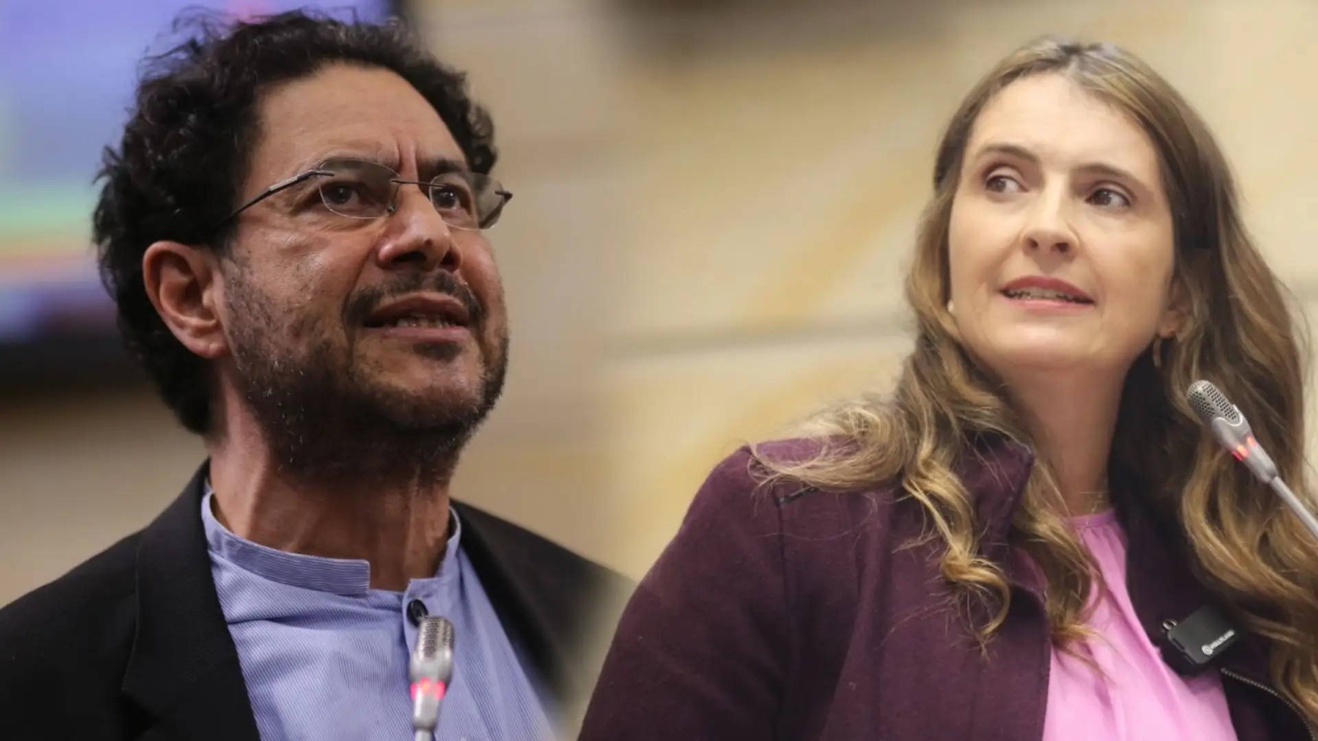 Paloma Valencia e Iván Cepeda debate en el Senado