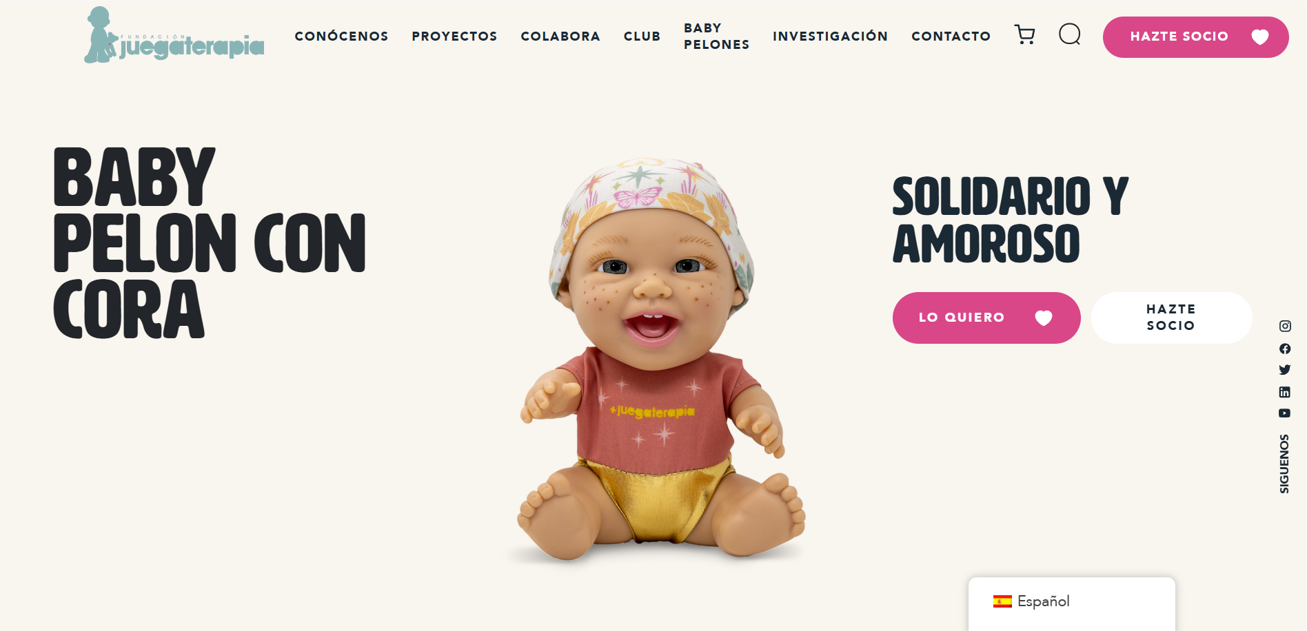 Foto: Captura pantalla Fundación Juegaterapia