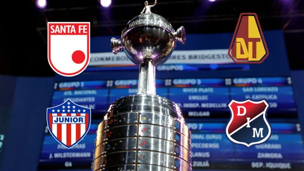 Sorteo Libertadores 2026: hora y cómo ver los rivales de Santa Fe, Junior, DIM y Tolima en grupos
