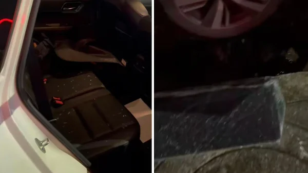 VIDEO | Ladrones rompieron los vidrios de una camioneta y robaron todo en menos de 5 minutos en Bogotá