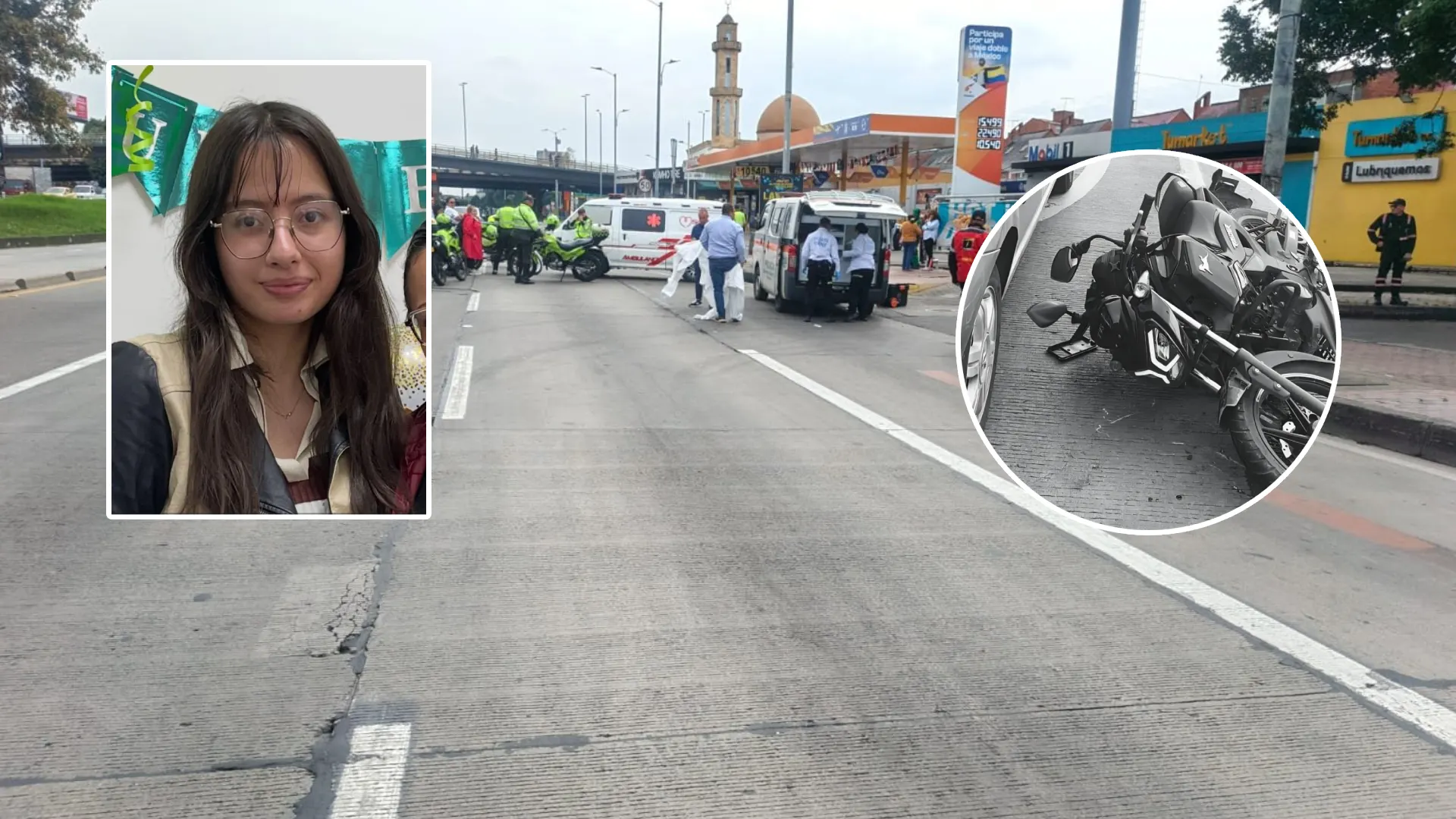 Accidente de tránsito en Bogotá Sonia Alejandra Izquierdo