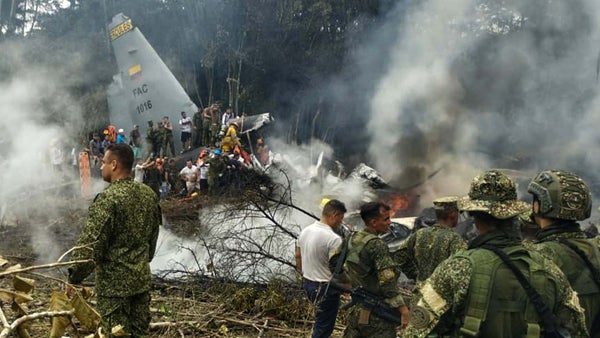 Mindefensa confirma hasta el momento 44 muertos tras accidente aéreo en Puerto Leguízamo