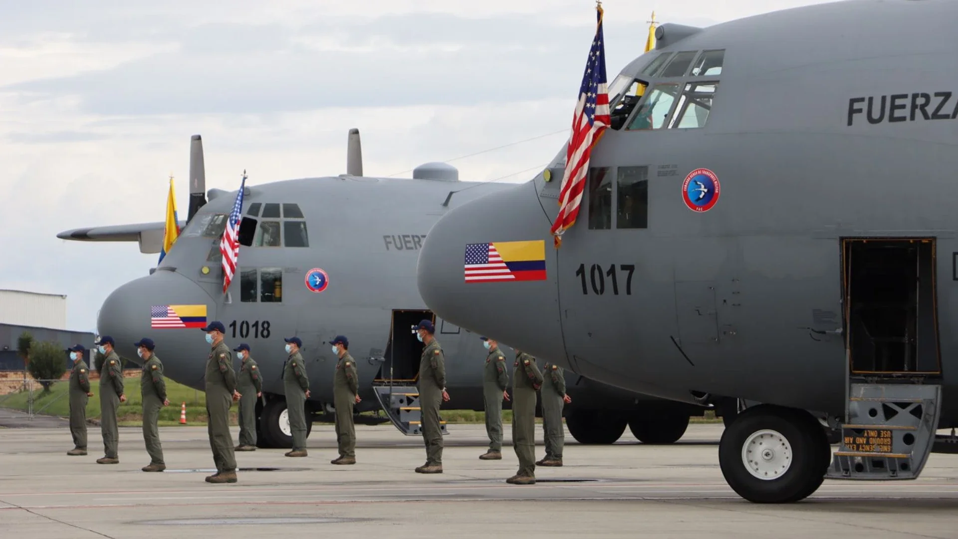 Aviones donados por Estados Unidos en 2021.