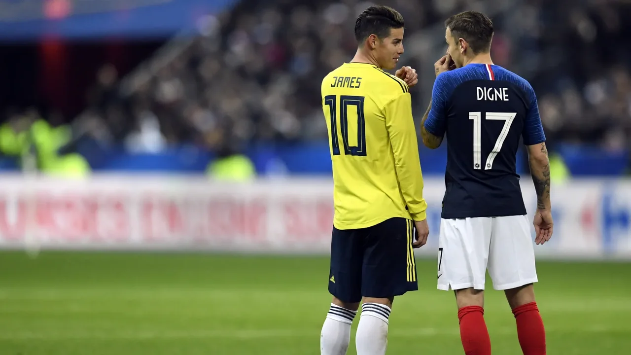 The French and Colombian players who remain in their national teams after 8 years