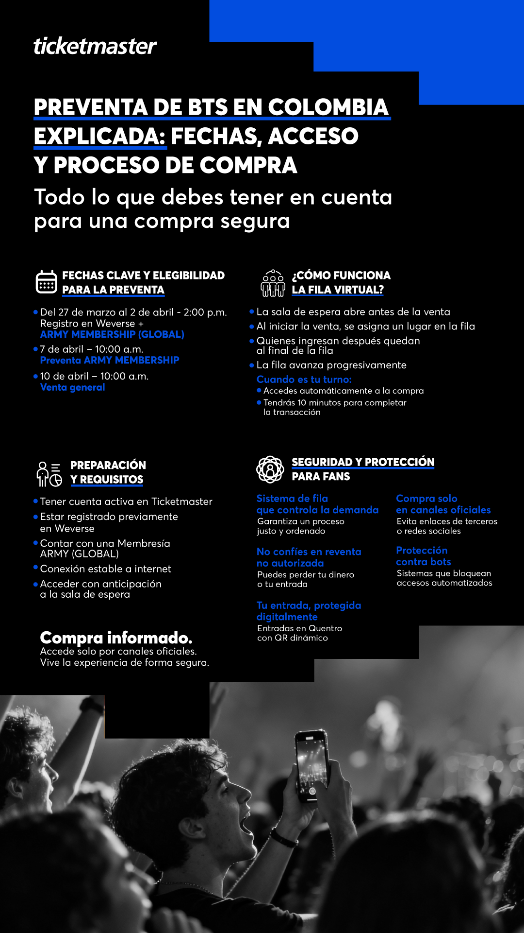 Preventa BTS en Colombia